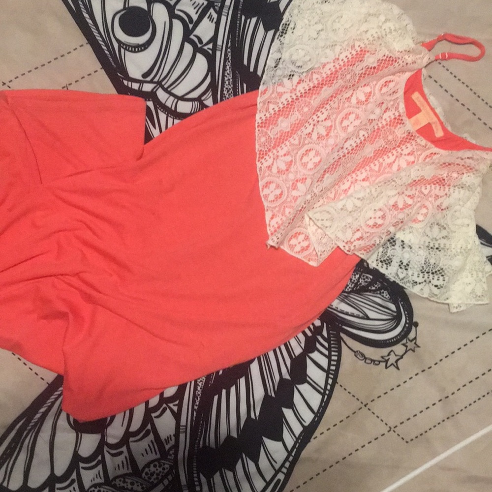 Long Peach Beach Dress